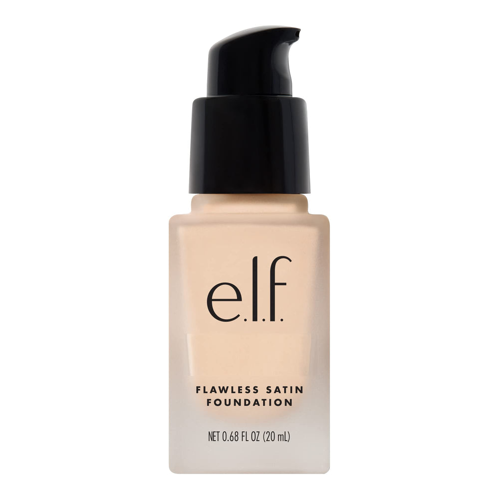 e.l.f. front bottle view showing shade Snow and compact travel size