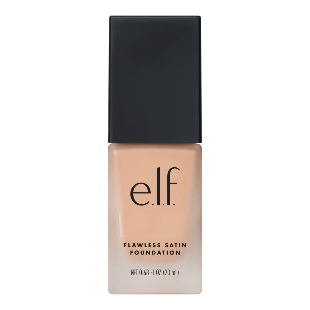 e.l.f. half-face before-and-after application benefit: visible evening of skin tone