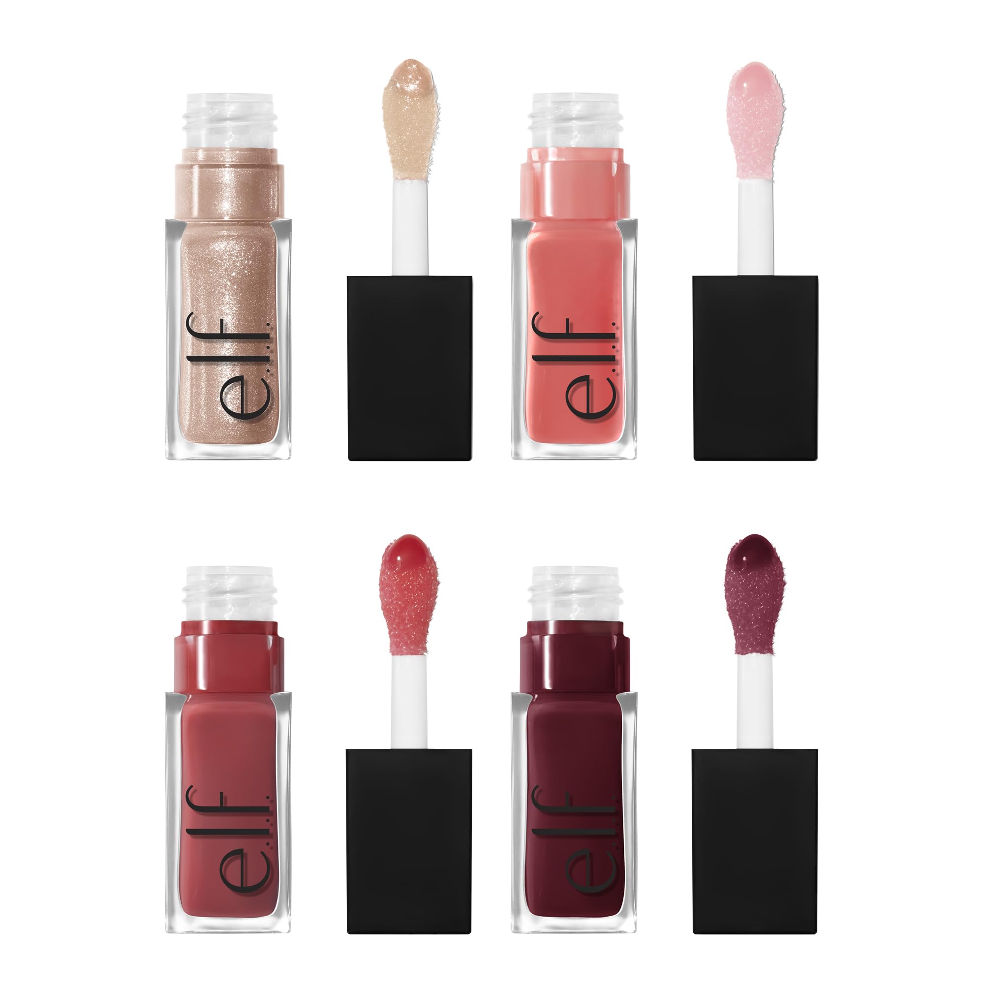 e.l.f. close-up of XXL applicators demonstrating smooth, plush application