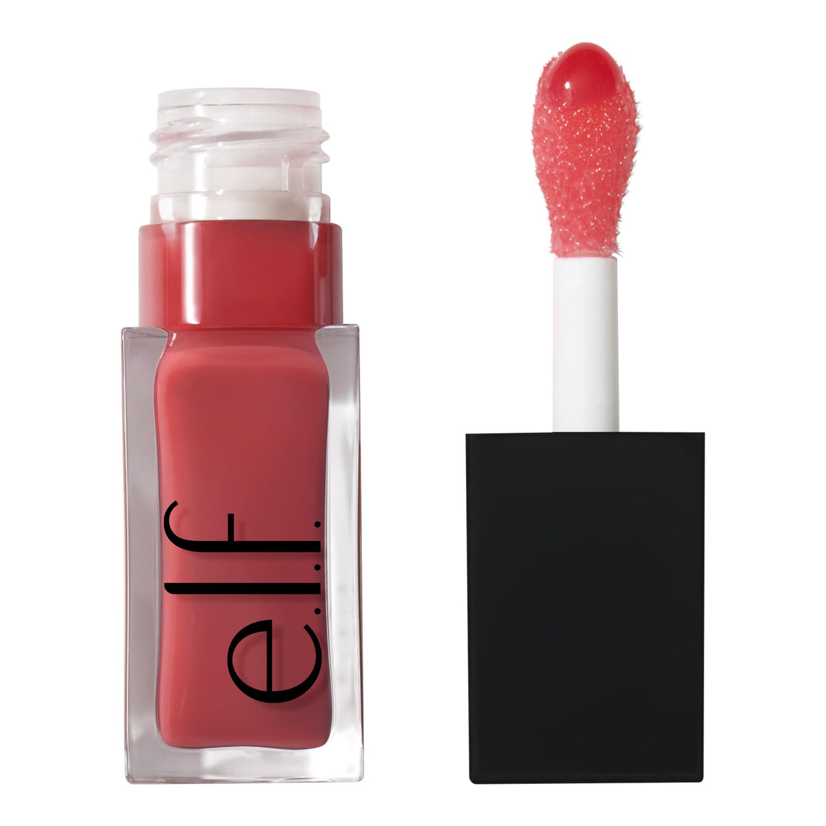 e.l.f. front packaging showing compact gloss tube and shade name for easy identification and shelf appeal