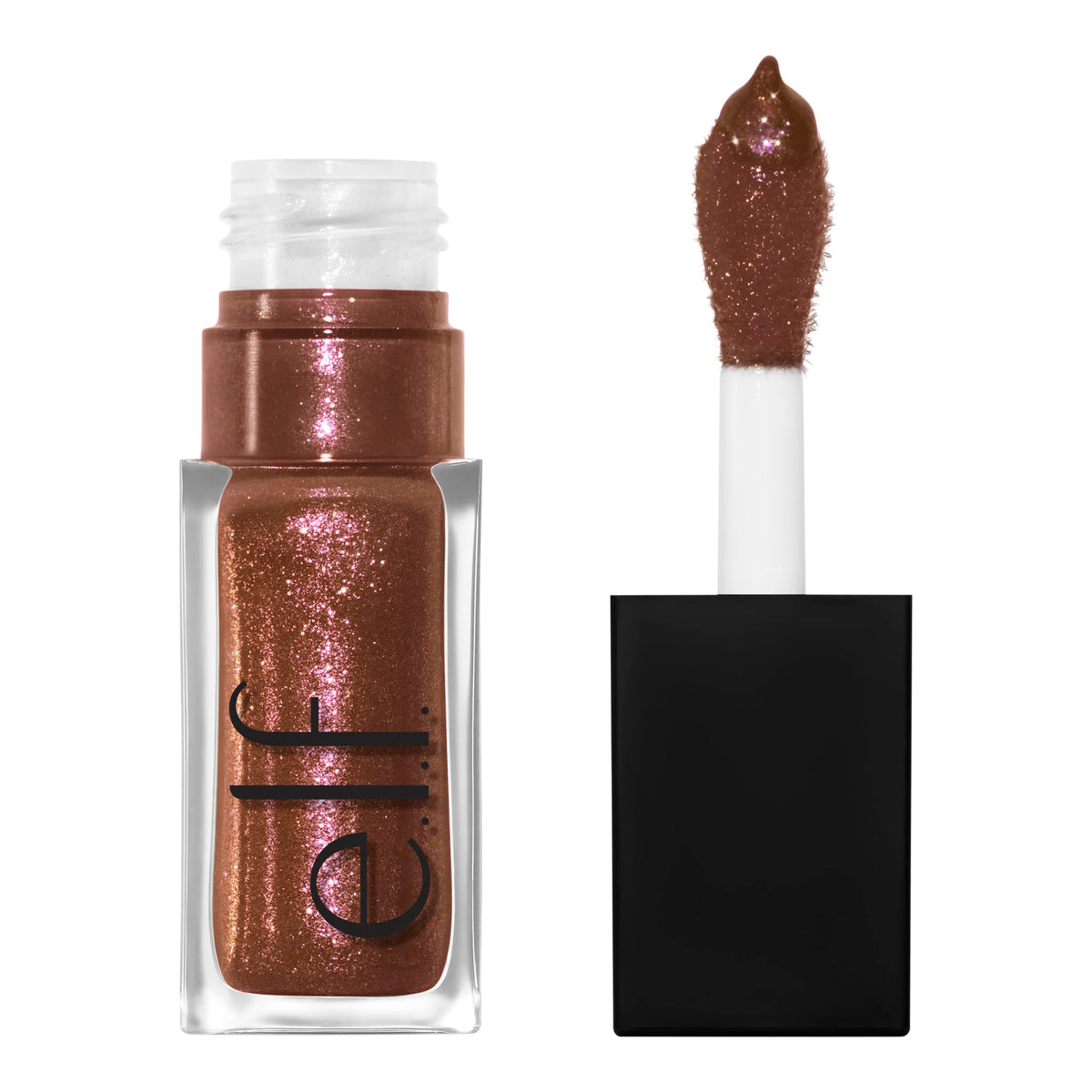 e.l.f. front packaging showing Crystal Baller gloss and sleek tube, highlights shine