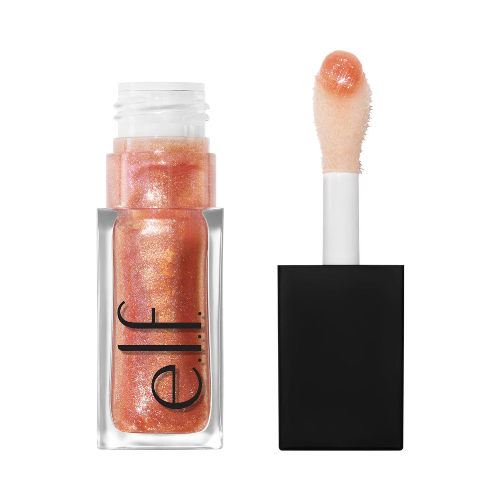 e.l.f. front packaging showing glossy apricot tube and brand appeal