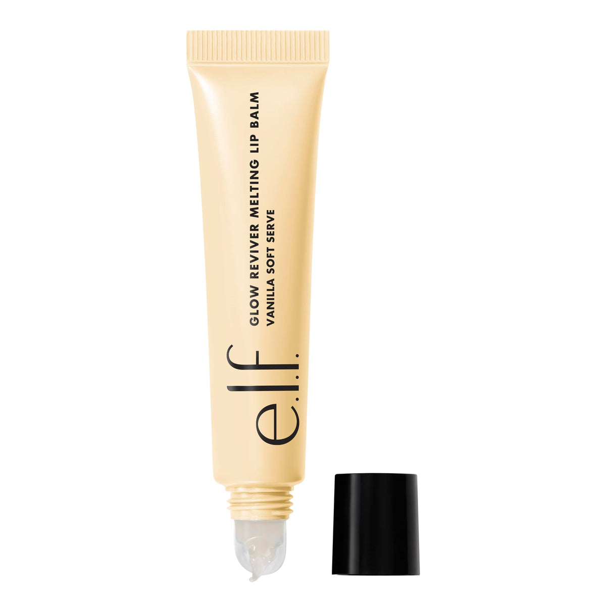 e.l.f. front packaging showing glossy tinted balm and branding benefits