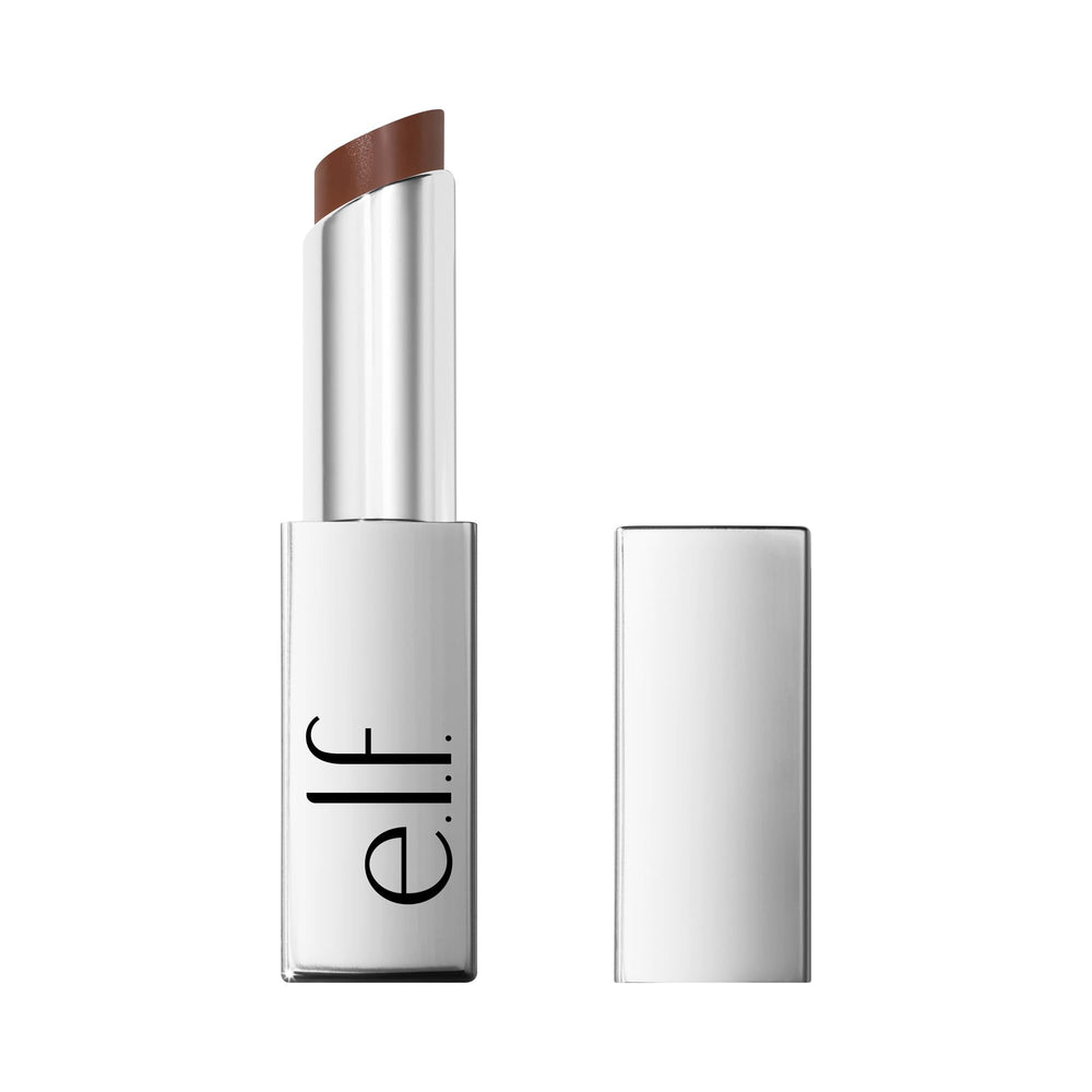 e.l.f. front packaging showing tinted lip oil stick and shade name benefits hydration