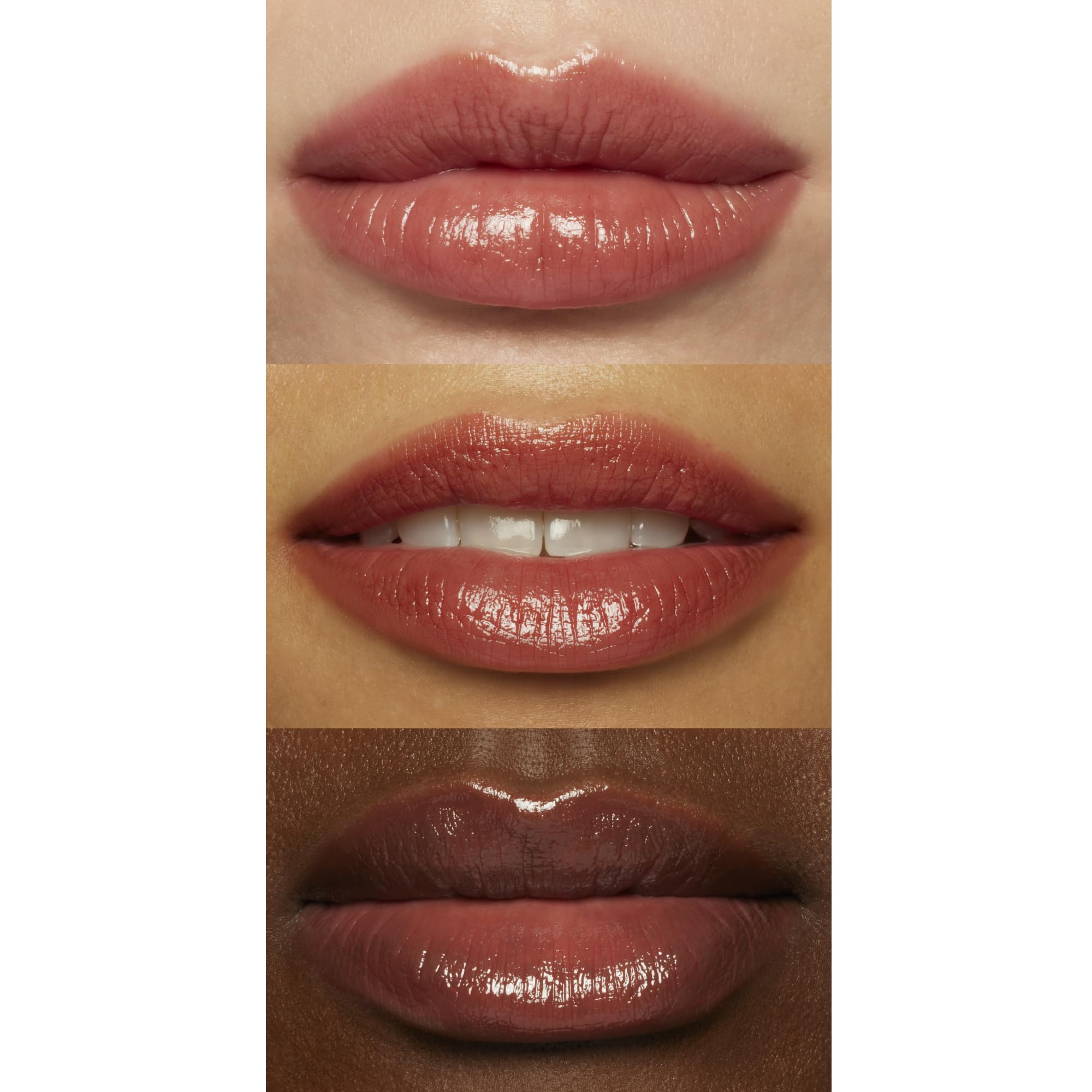 e.l.f. texture swatches of multiple shades showing buildable color and shine