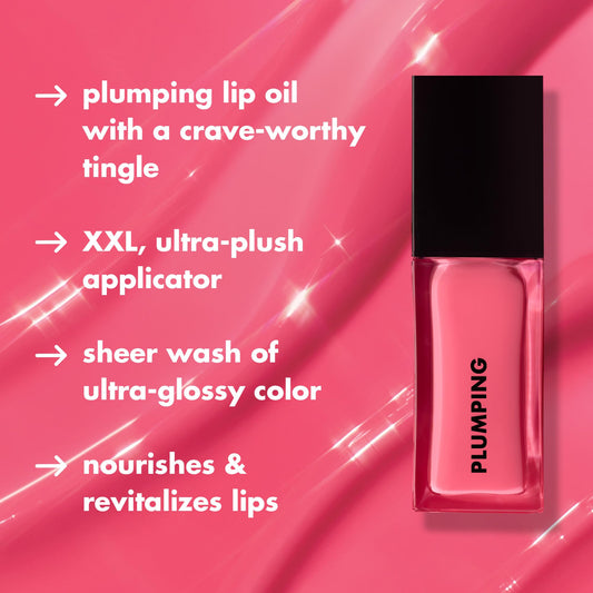e.l.f. oversized plush applicator close-up for smooth, precise gloss application