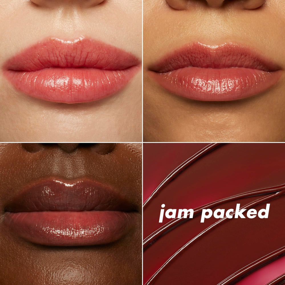 e.l.f. Glow Reviver on-model lips showing natural shine and flattering color payoff