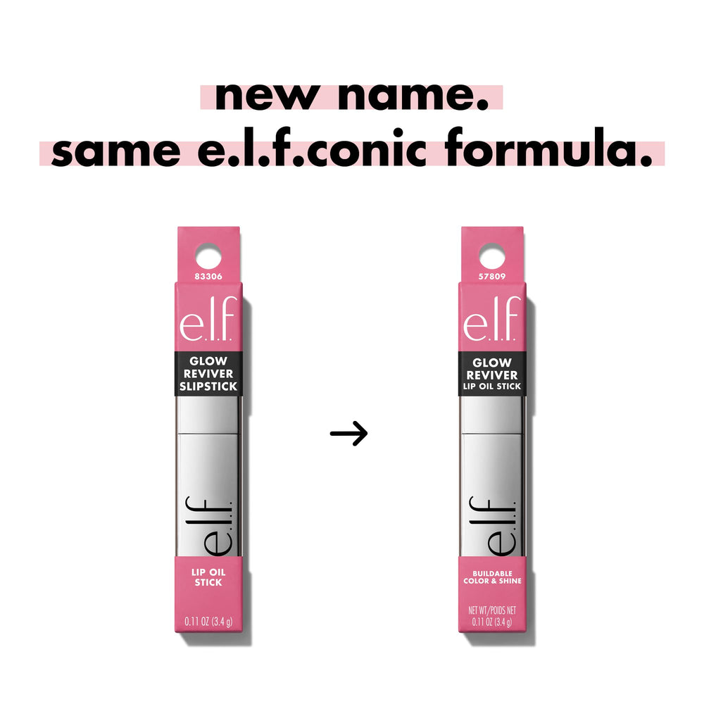e.l.f. open stick close-up displaying smooth balm tip, glides on lips