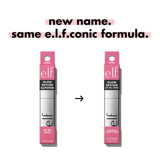 e.l.f. open stick close-up displaying smooth balm tip, glides on lips