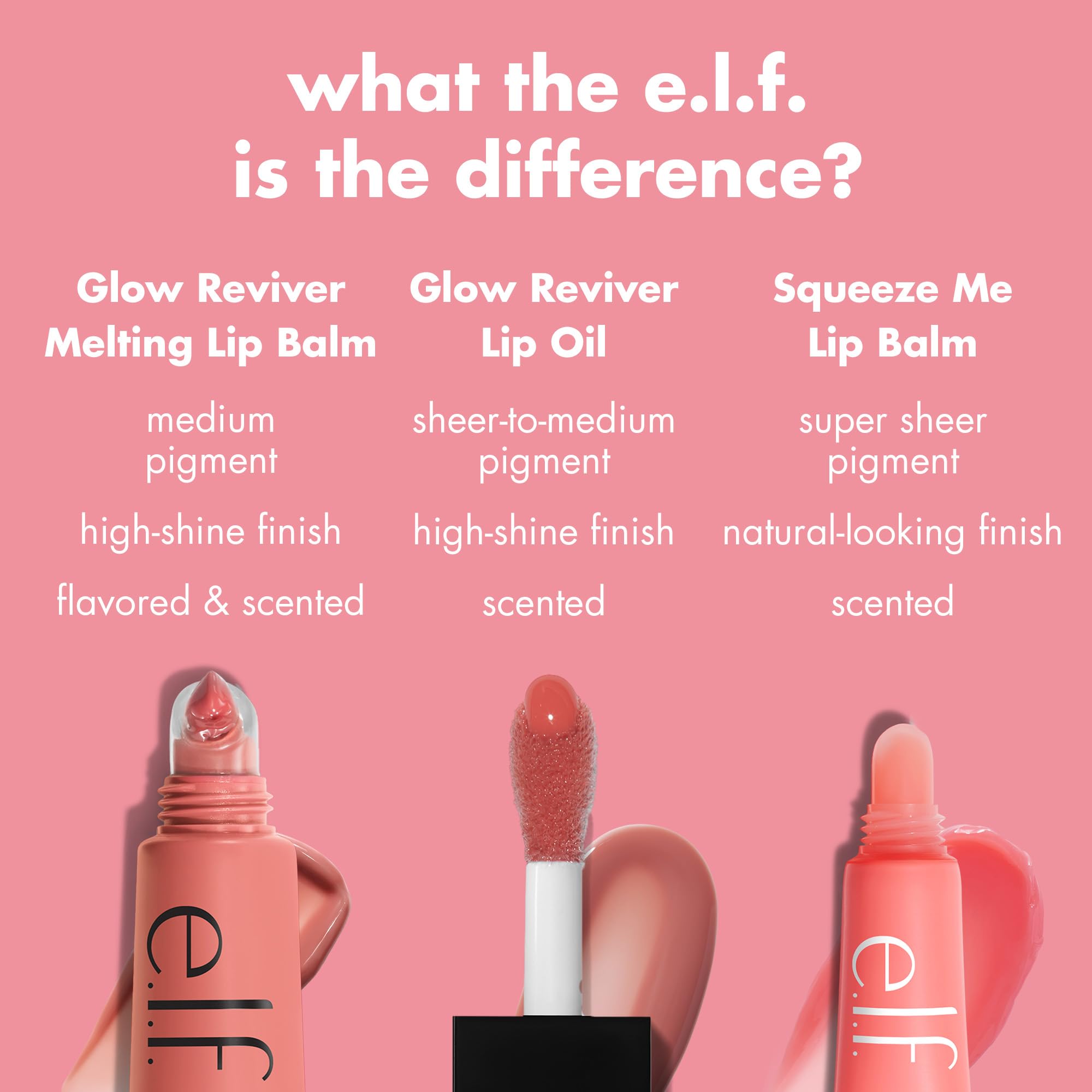 e.l.f. Glow Reviver packaging label showing vegan cruelty-free benefit