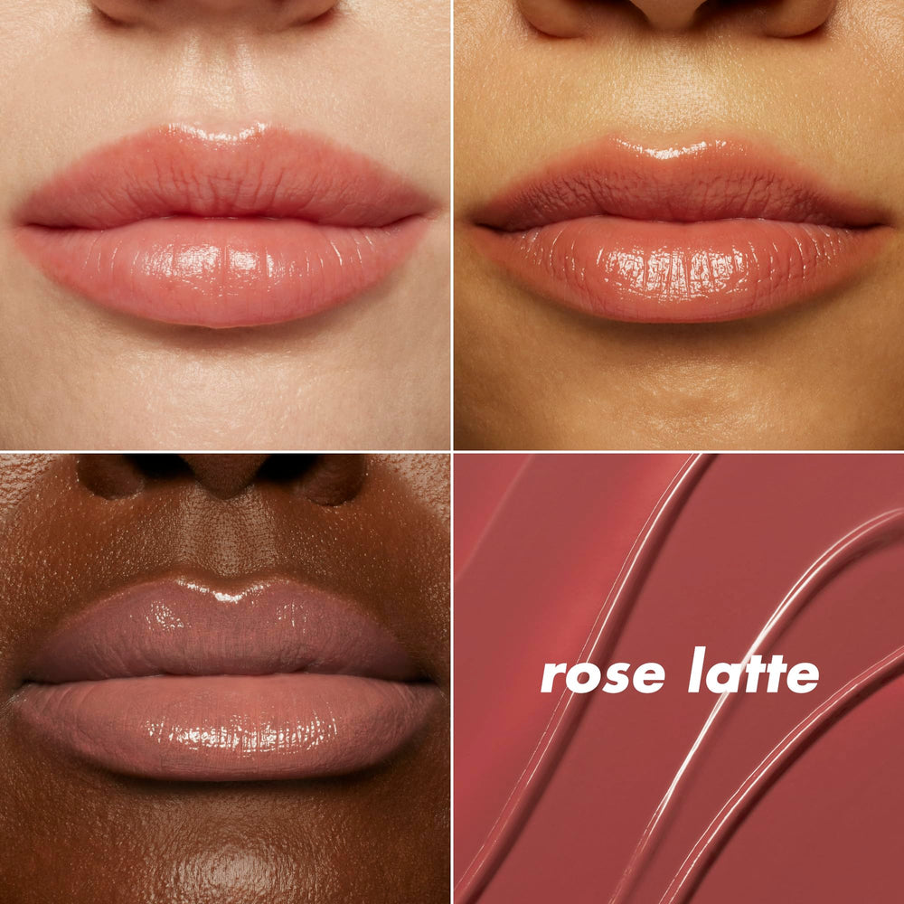 e.l.f. boxed packaging with shade label Rose Latte for easy shade identification benefit