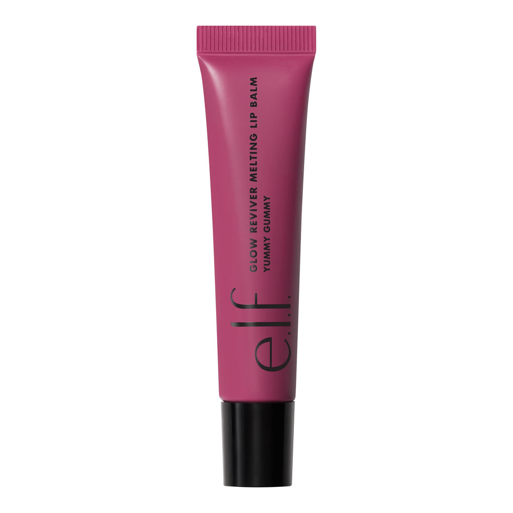 e.l.f. Glow Reviver next to a coin showing compact size and travel-friendly benefit