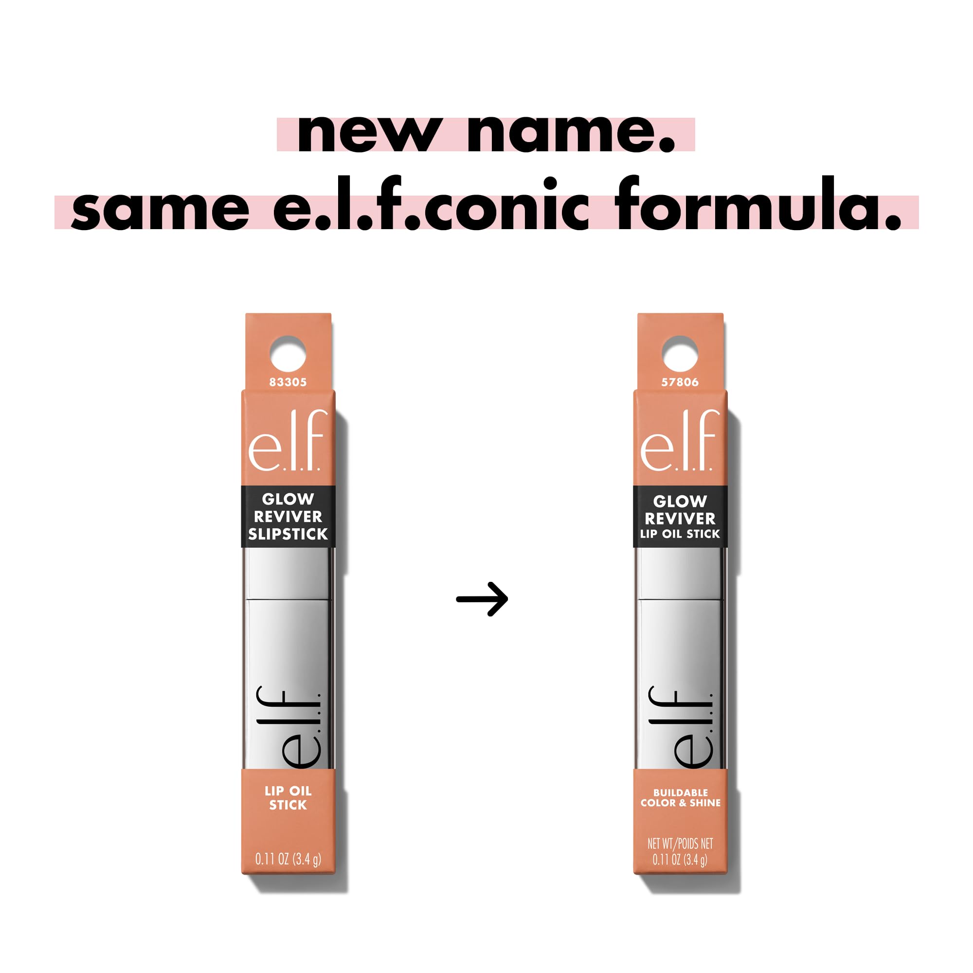 e.l.f. close-up of stick texture showing smooth formula for effortless glide
