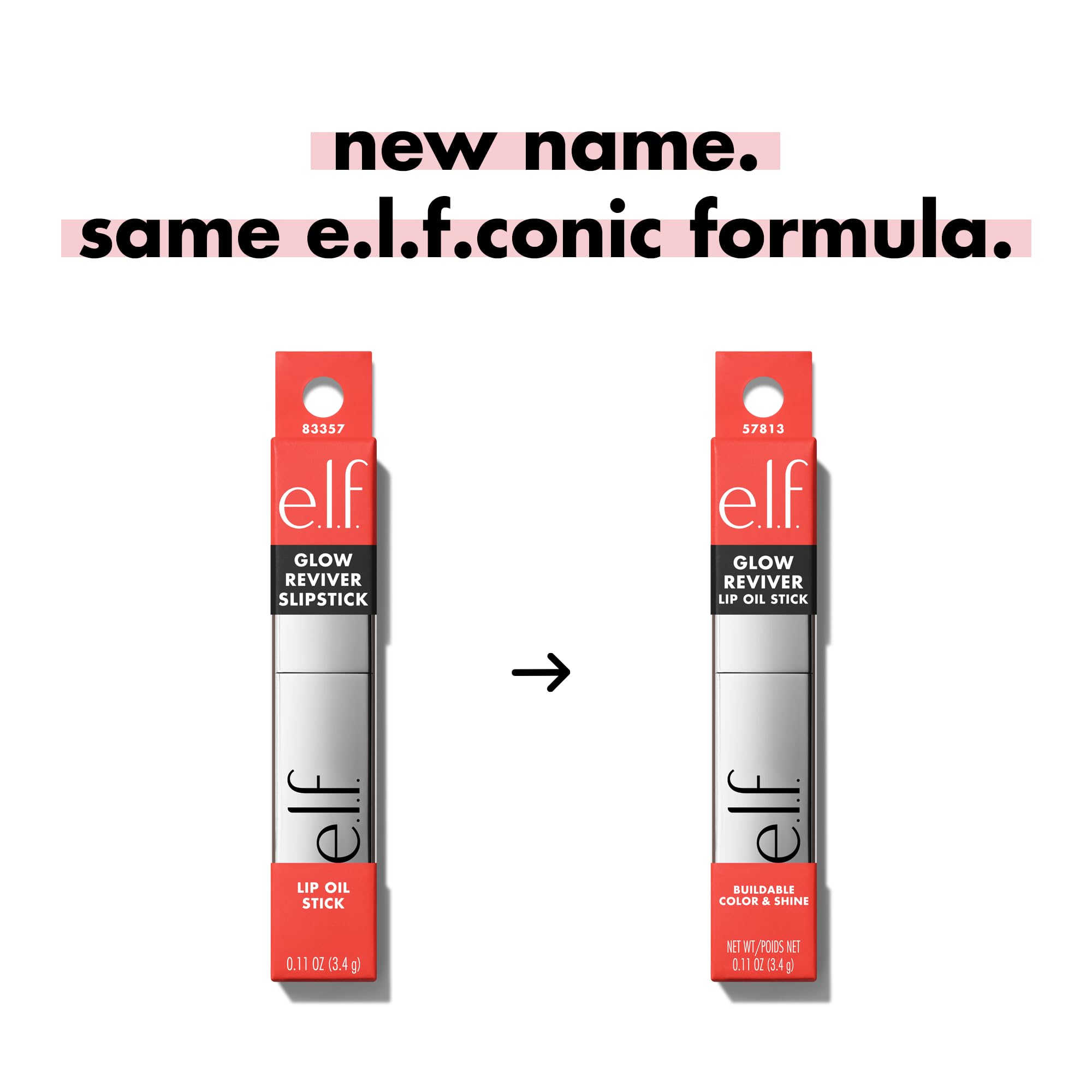 e.l.f. Glow Reviver texture close-up showing glossy non-sticky finish