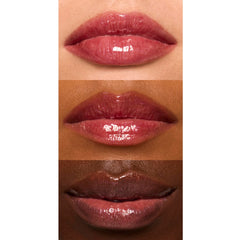 e.l.f. lip oil texture swatch showing glossy, hydrating finish