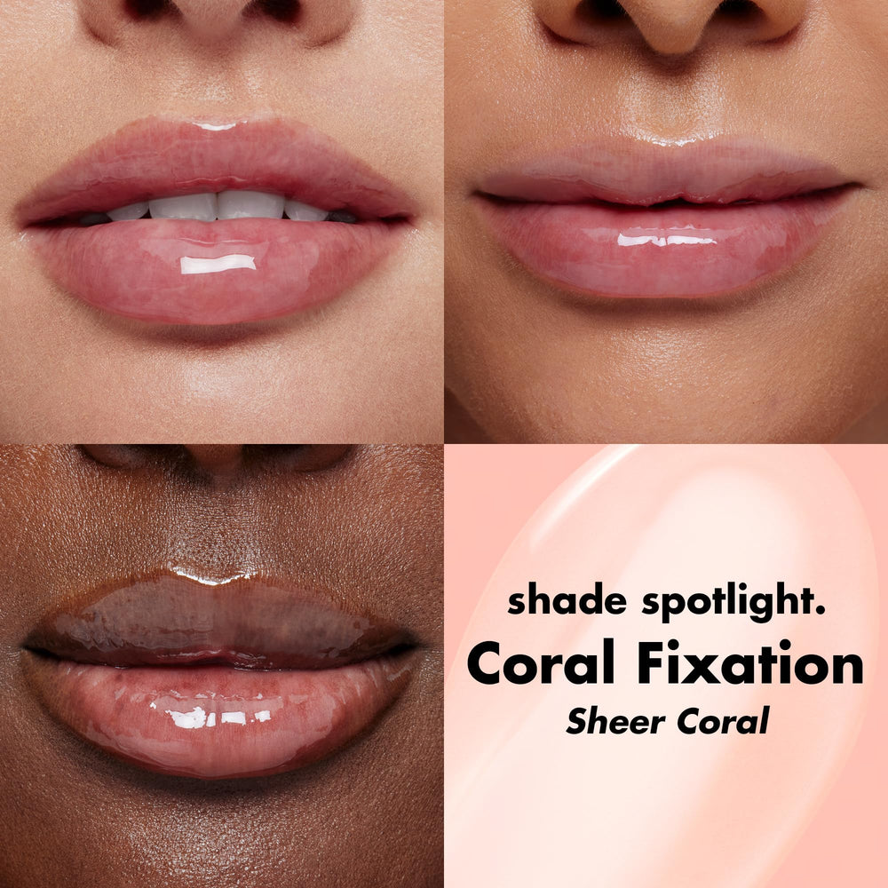 e.l.f. texture swipe demonstrating non-sticky, hydrating oil sheen