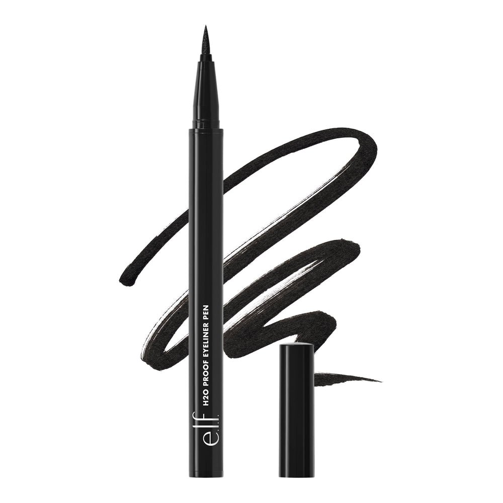 e.l.f. H2O Proof Eyeliner front packaging showing jet black pen and branding benefit precision