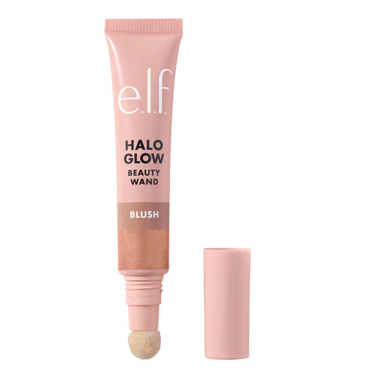 e.l.f. Halo Glow Blush front packaging showing Candlelit and benefits of glow