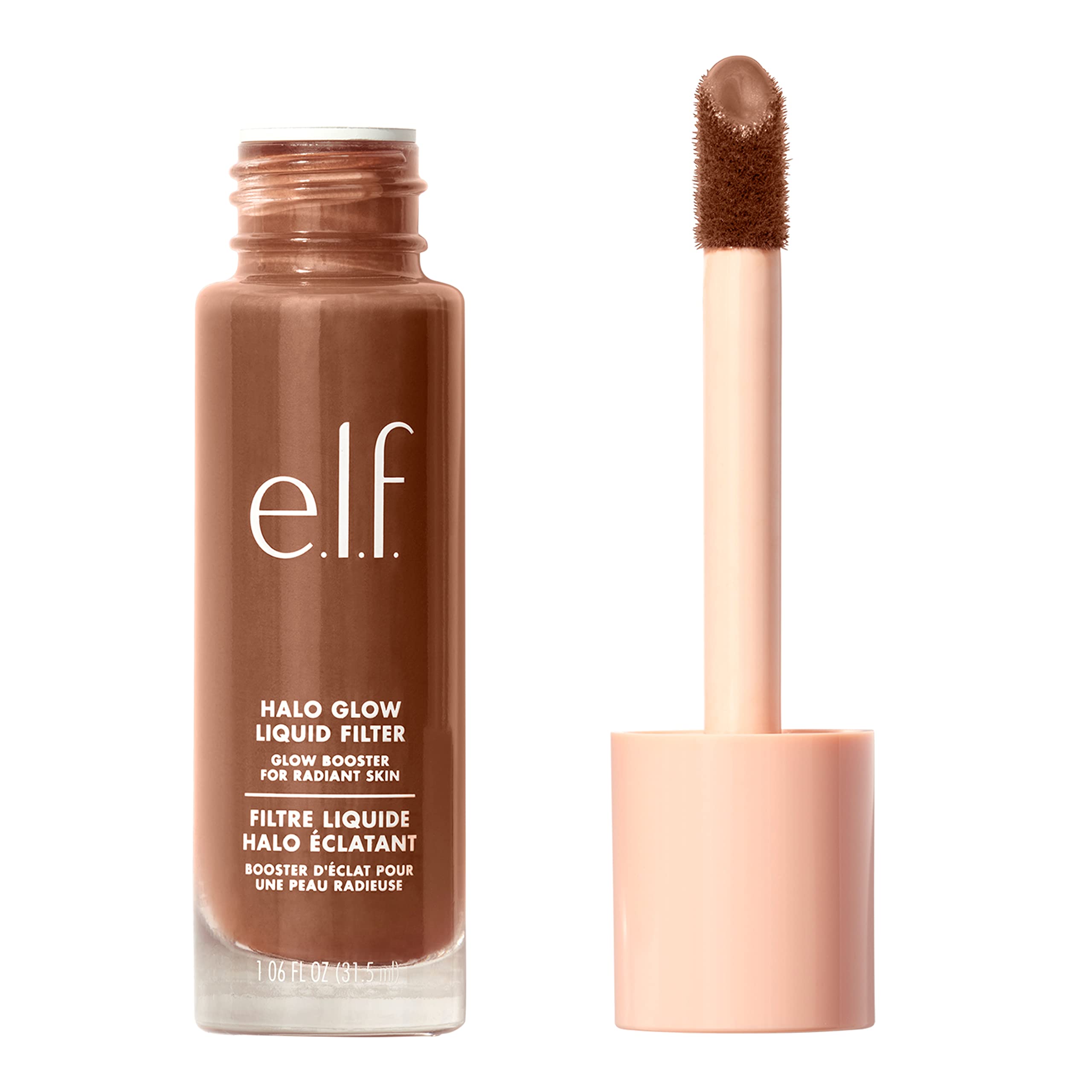 e.l.f. Halo Glow dropper dispensing product for precise application benefit