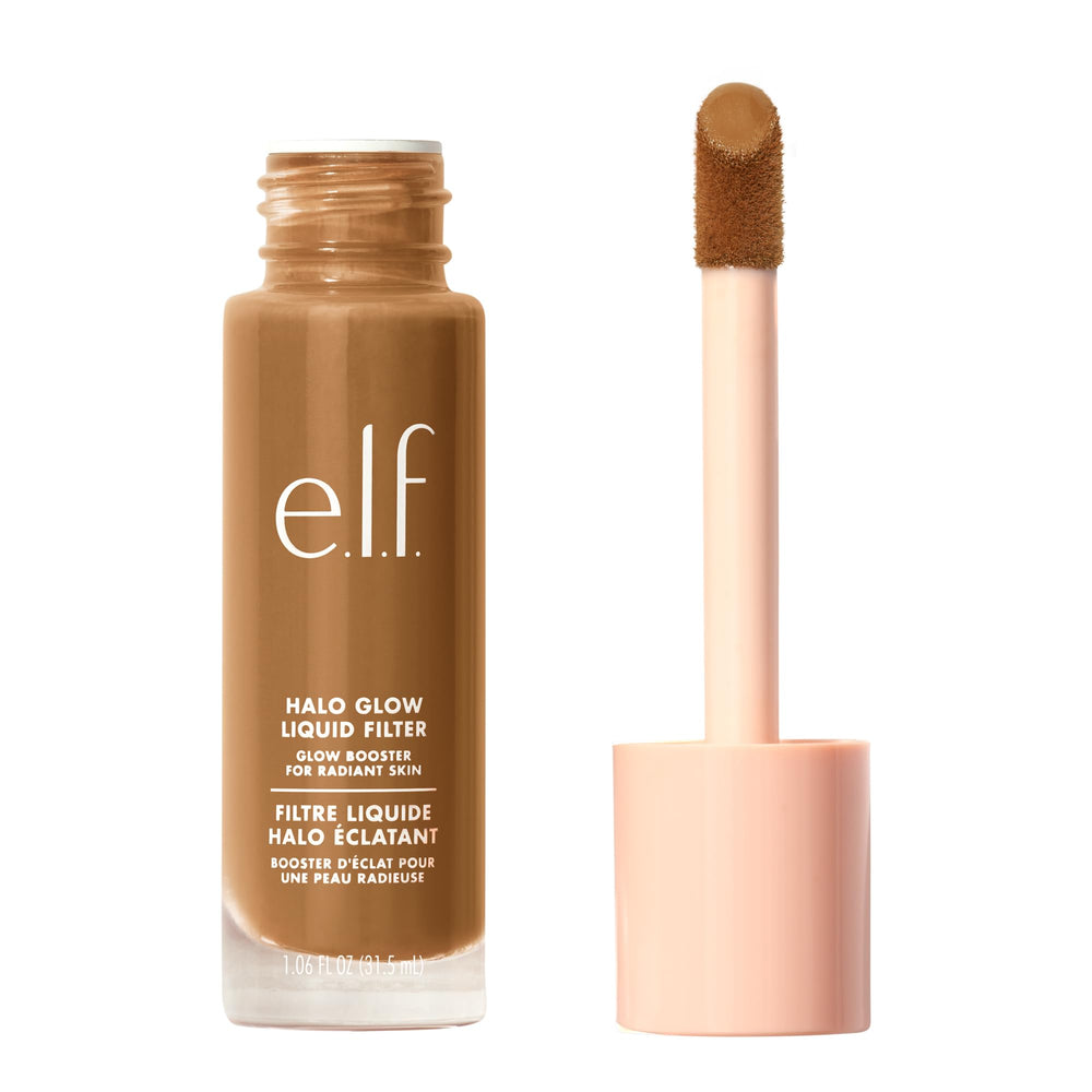 e.l.f. Halo Glow front packaging showing shade and finish for easy selection