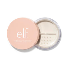 e.l.f. front packaging showing compact jar and label, highlights clean branding and portability