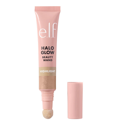 e.l.f. front packaging of Halo Glow wand showing product and shade for quick identification