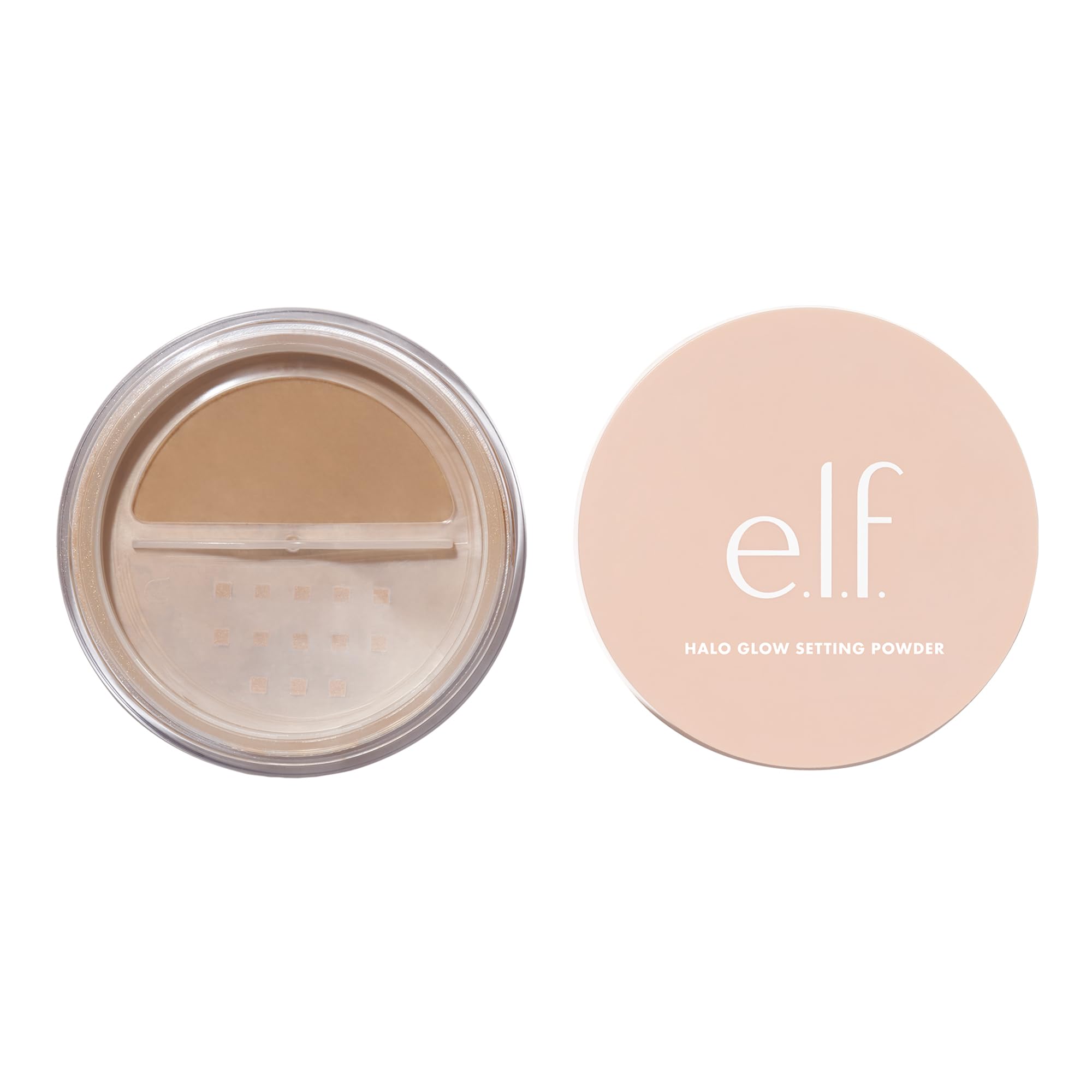 e.l.f. Halo Glow front packaging showing product and label, presenting clean finish benefit