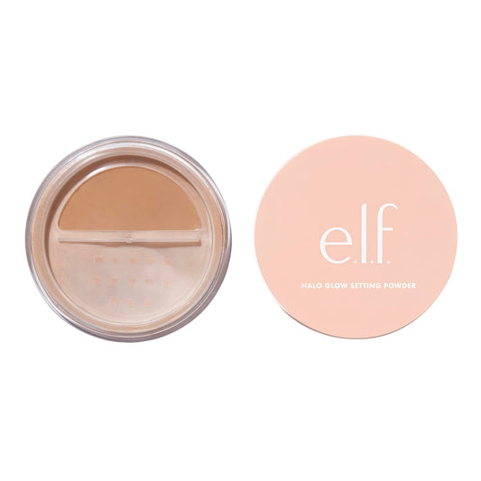 e.l.f. Halo Glow front packaging showing product and label, presenting clean finish benefit