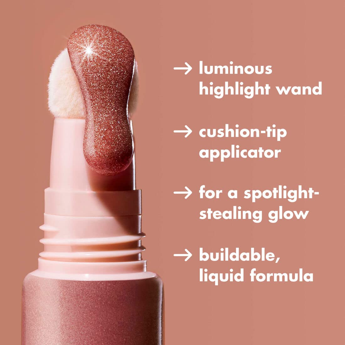 e.l.f. Halo Glow in hand applying to cheek for easy on-the-go illumination