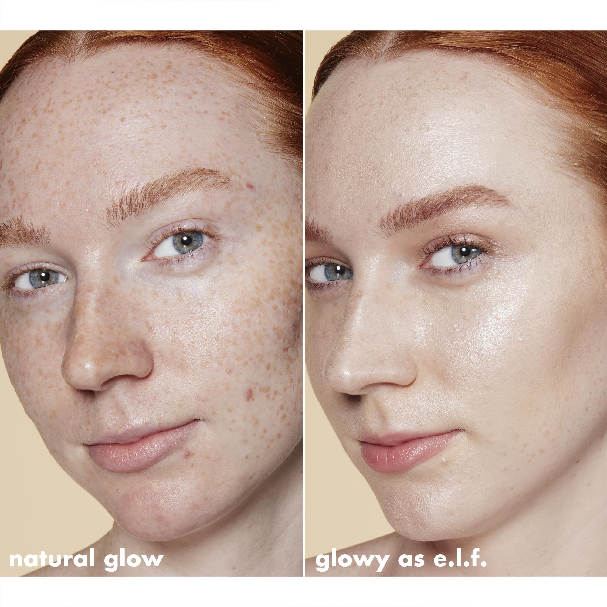 e.l.f. Halo Glow on vanity in lifestyle scene showing effortless, everyday glow