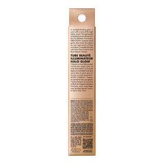 e.l.f. applying halo glow in front of mirror on cheekbone benefit: instant lit-from-within radiance