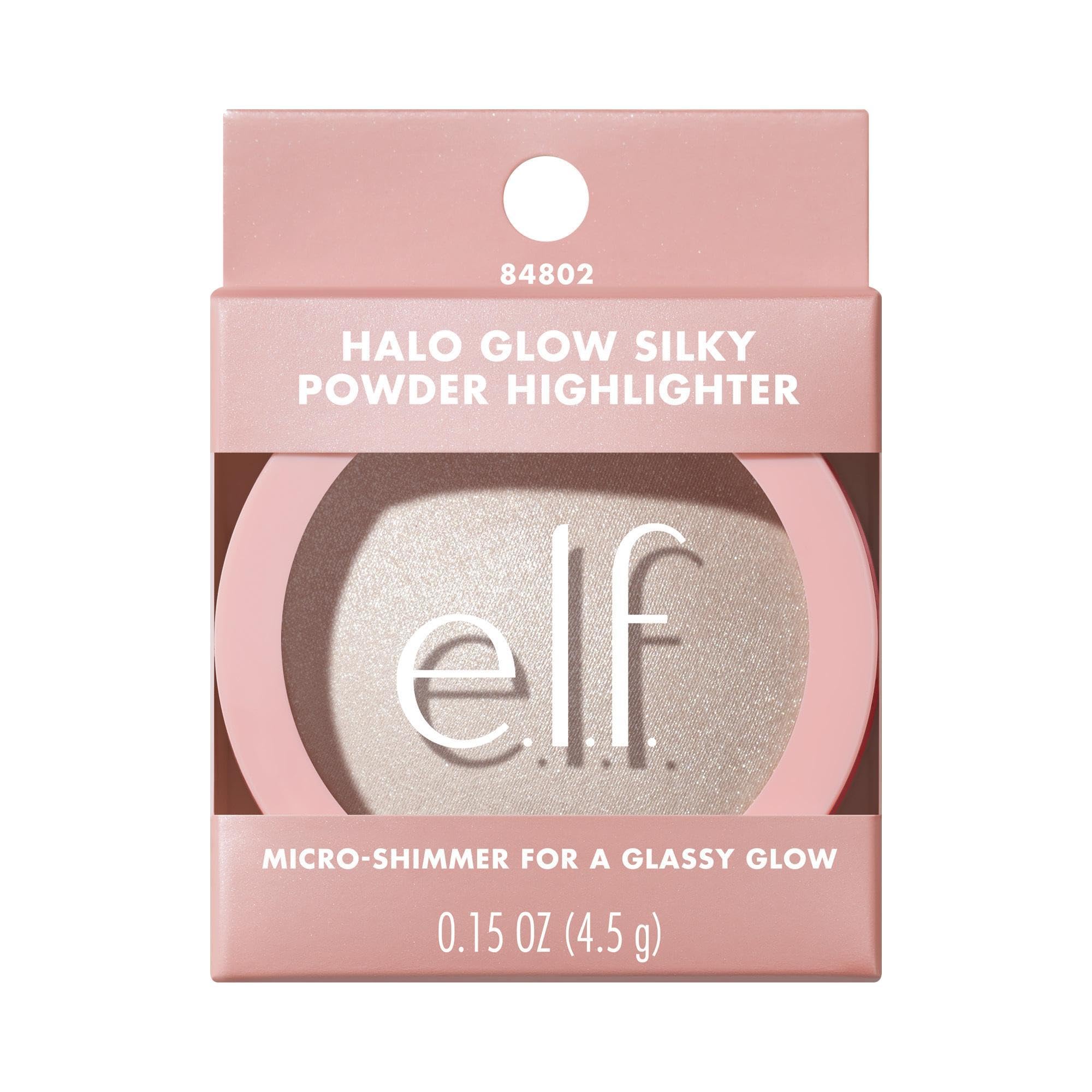 e.l.f. halo glow worn in evening look demonstrating long-lasting radiance