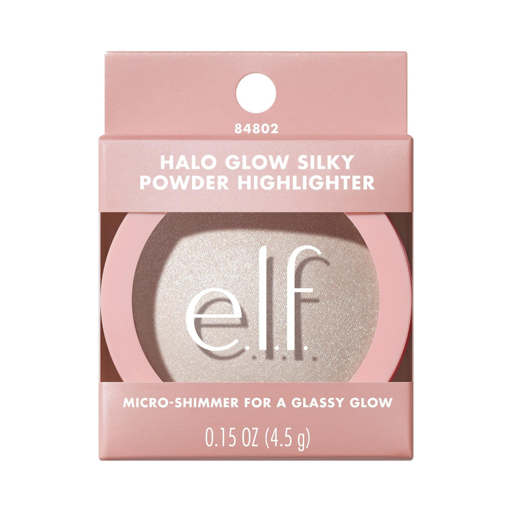 e.l.f. halo glow worn in evening look demonstrating long-lasting radiance