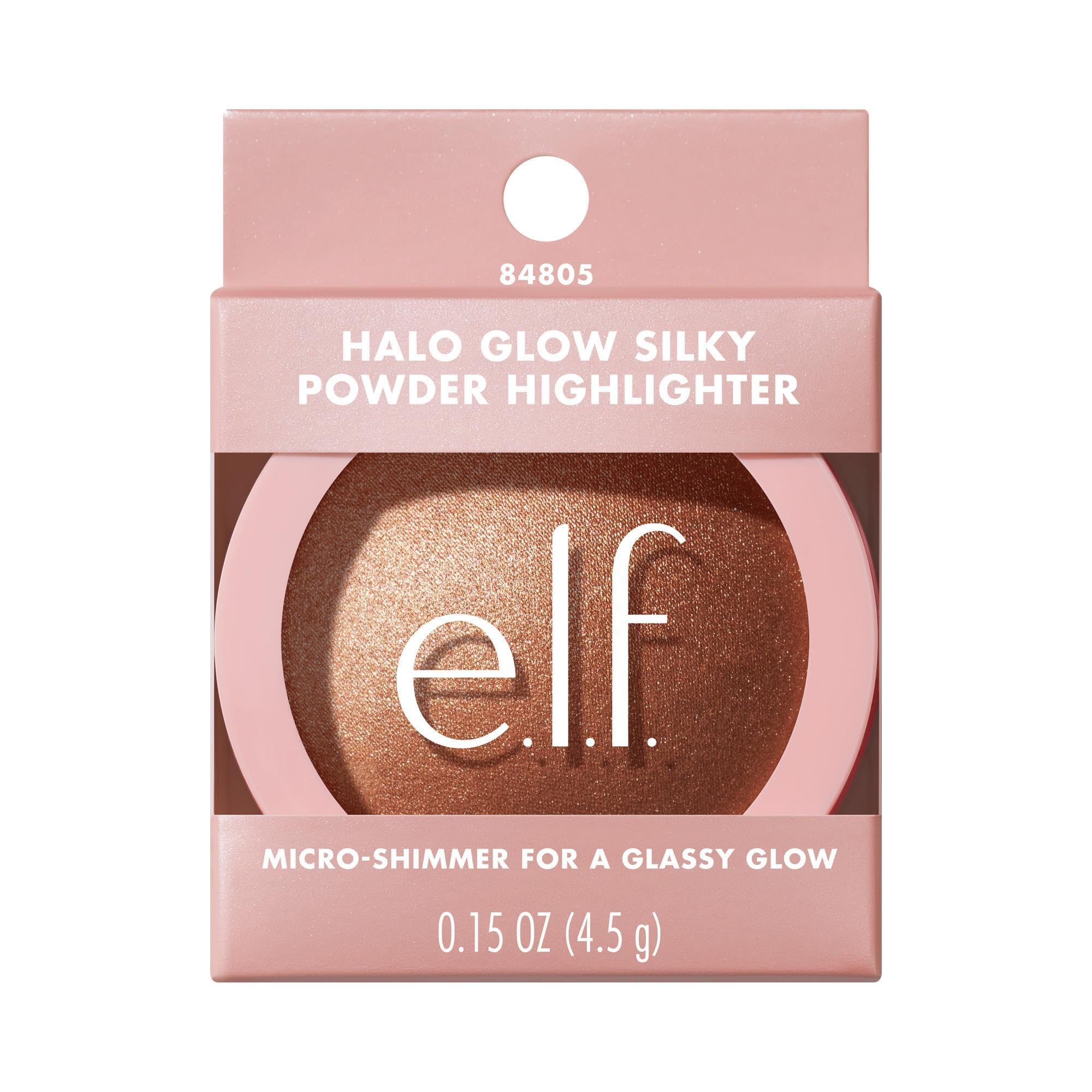 e.l.f. Halo Glow reflected in mirror captures camera-ready luminous finish