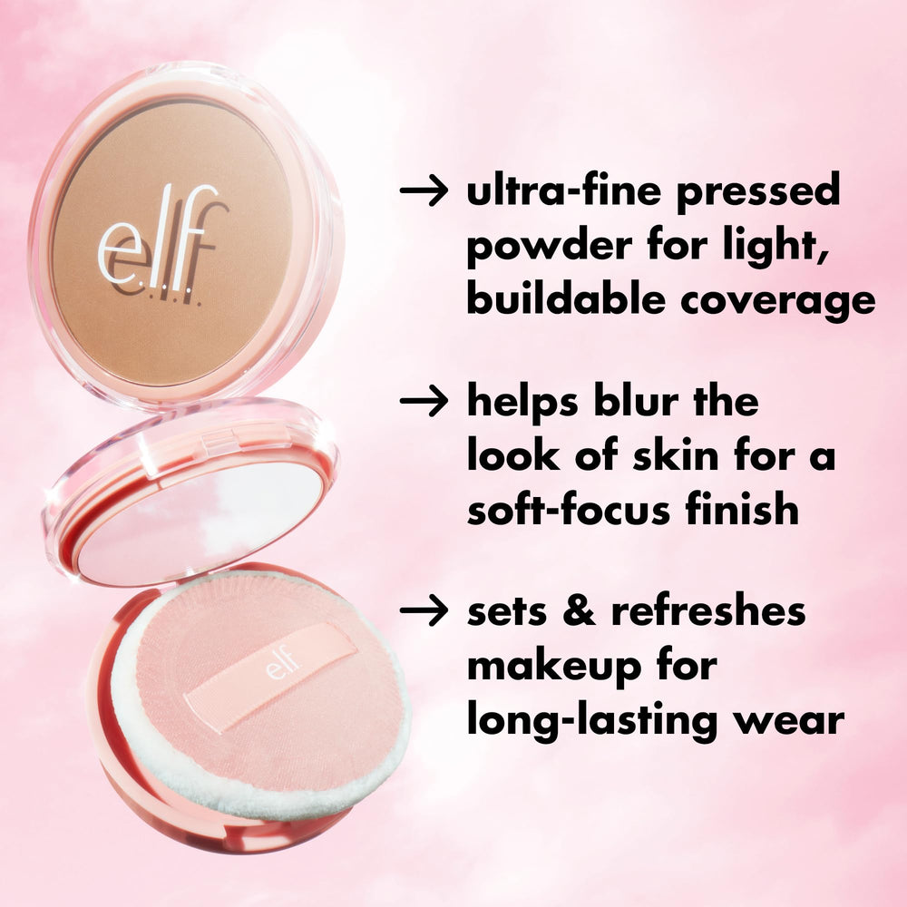 e.l.f. before and after face comparison showing minimized pores and softened skin