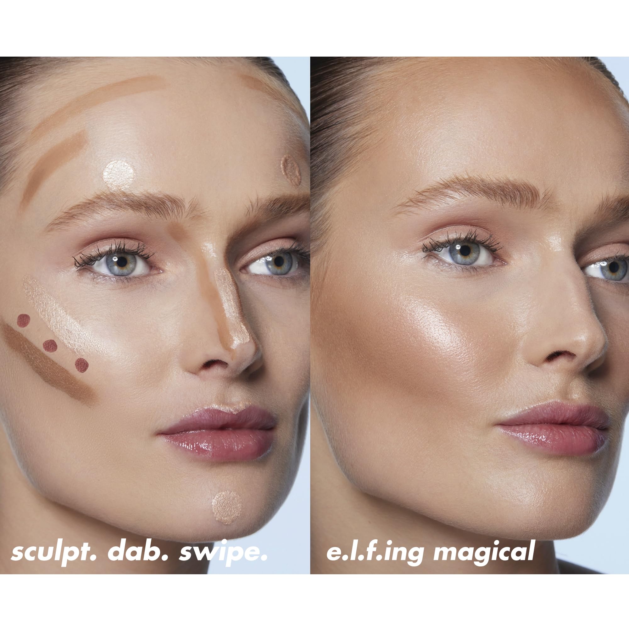 e.l.f. Halo Glow shades array highlighting available color choices and versatility