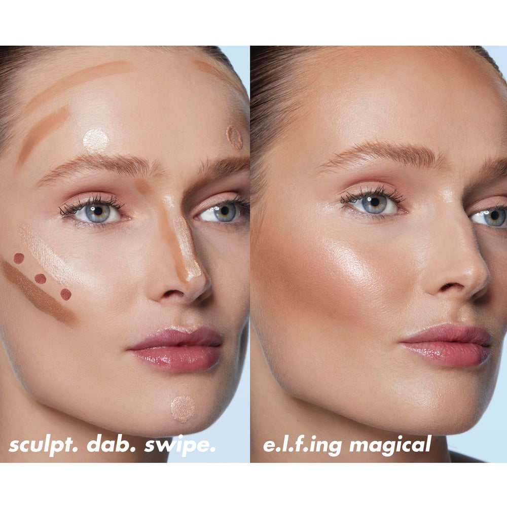 e.l.f. Halo Glow shades array highlighting available color choices and versatility