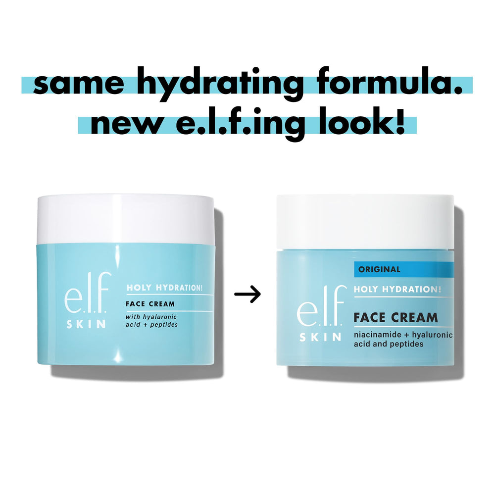 e.l.f. applying cream on hand demonstrating lightweight, non-greasy finish