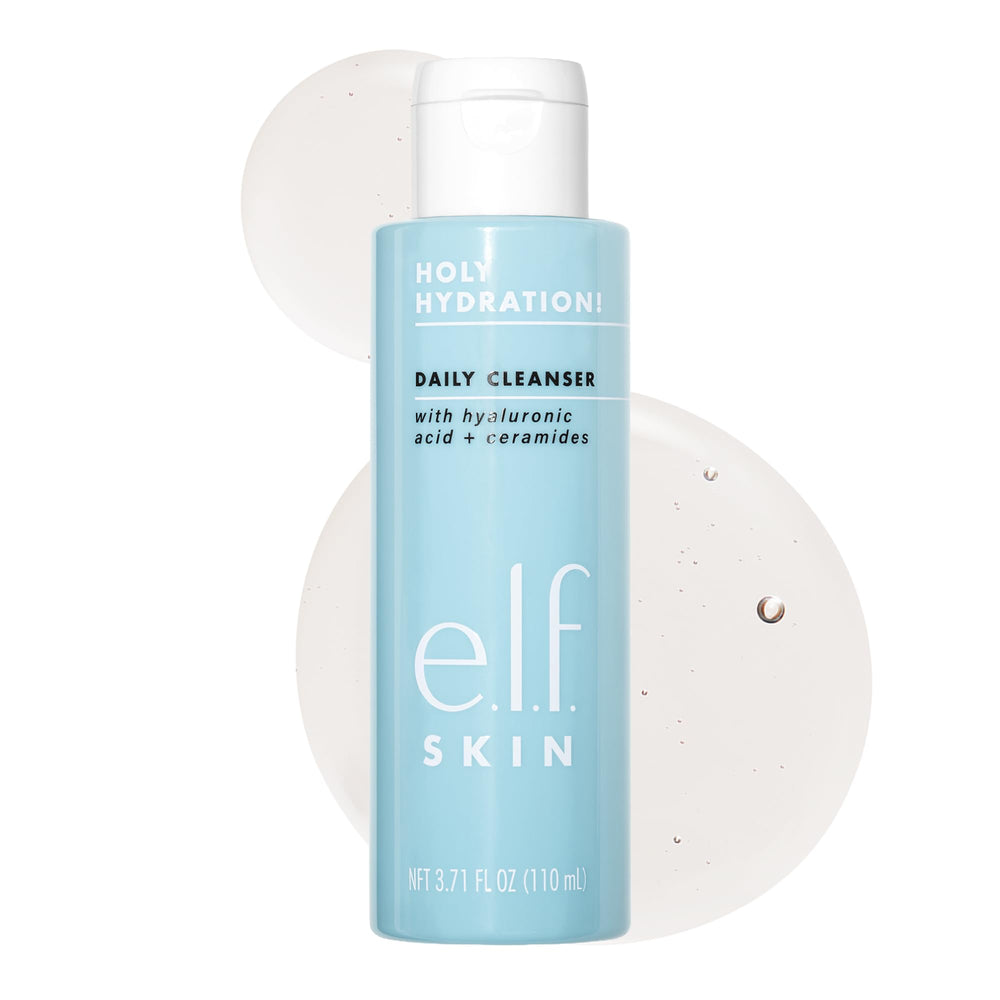 e.l.f. front packaging showing cleanser and benefits