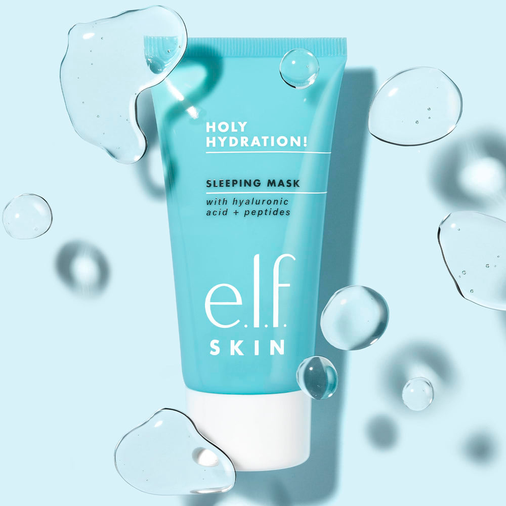 e.l.f. Holy Hydration cream texture close-up highlighting rich, non-greasy hydration