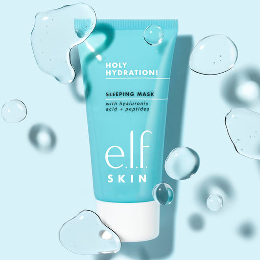 e.l.f. Holy Hydration cream texture close-up highlighting rich, non-greasy hydration
