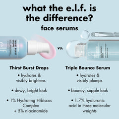 e.l.f. cruelty-free and vegan badges emphasizing ethical, animal-friendly formula