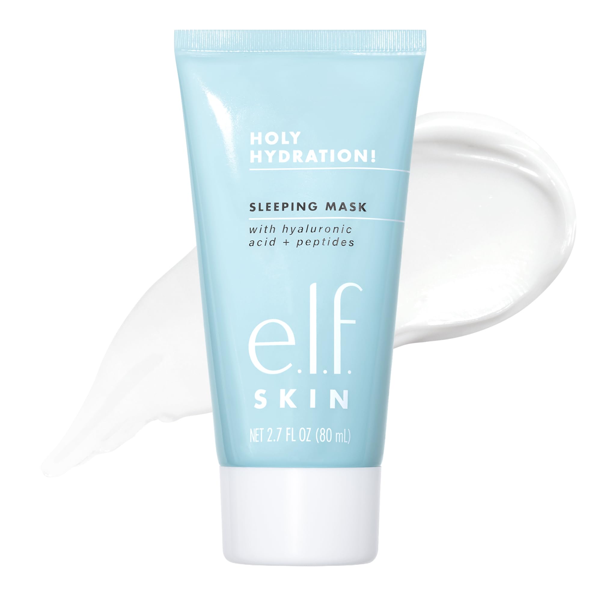 e.l.f. Holy Hydration front jar showing product and packaging benefit: visible moisturizing cream