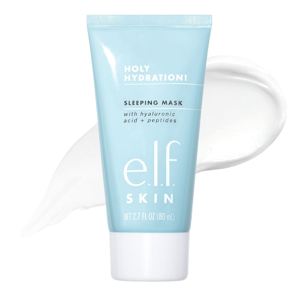 e.l.f. Holy Hydration front jar showing product and packaging benefit: visible moisturizing cream