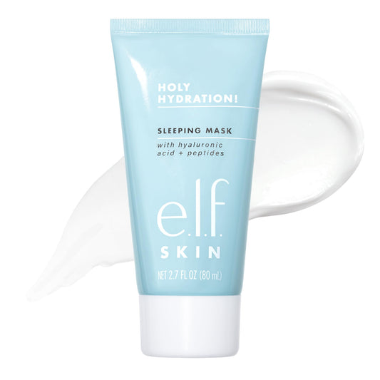 e.l.f. Holy Hydration front jar showing product and packaging benefit: visible moisturizing cream
