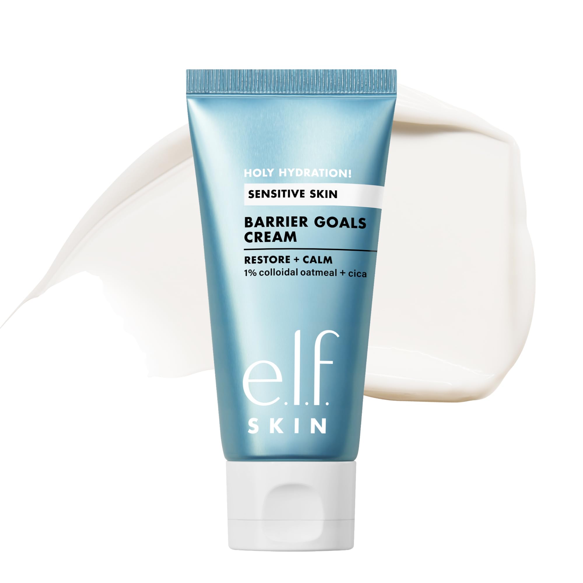 e.l.f. jar front view showing packaging and hydrating benefit