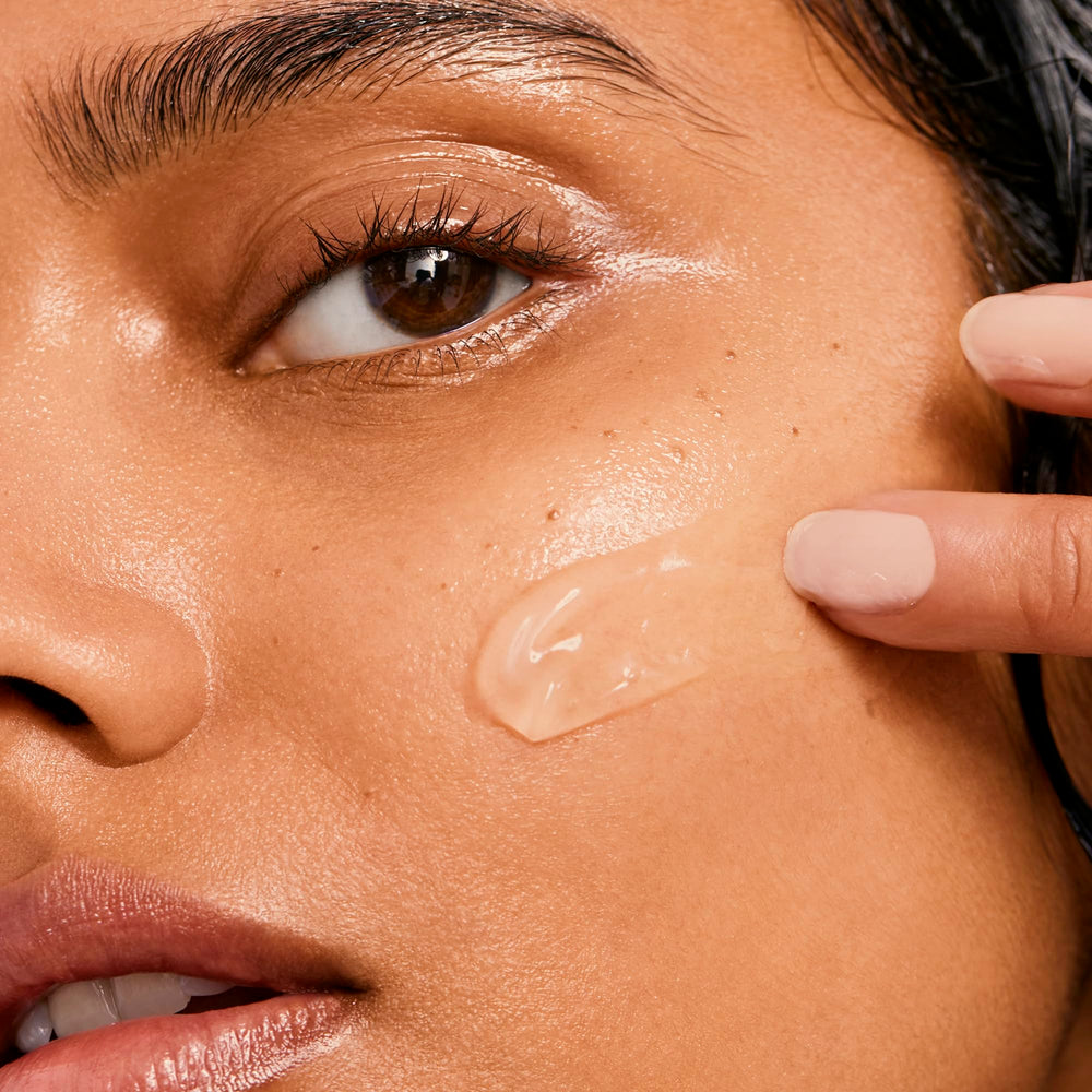 e.l.f. jar on bathroom counter as part of a morning skincare routine for layering