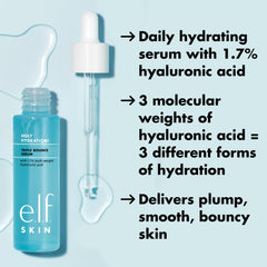 e.l.f. product label close-up featuring active ingredients and transparency
