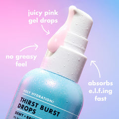 e.l.f. texture on hand demonstrating lightweight gel-serum hydration