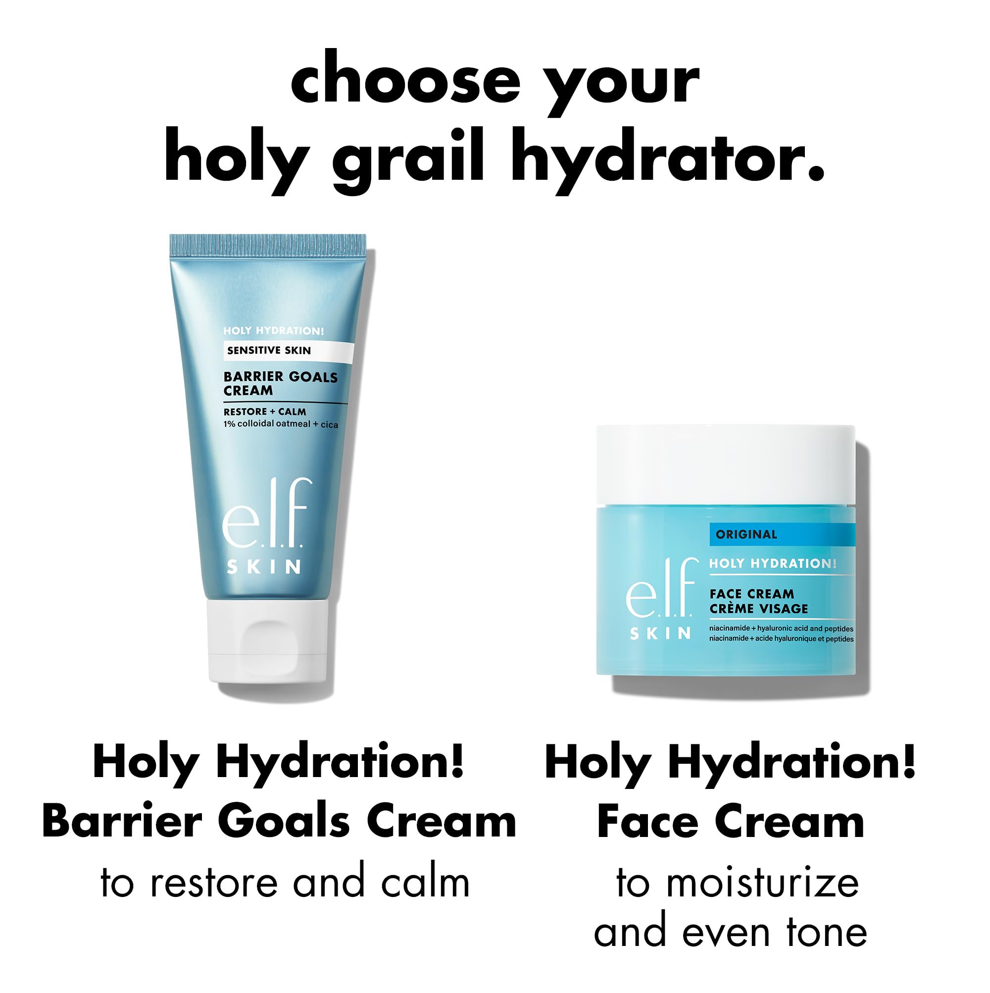e.l.f. jar next to hand for scale showing portable, everyday moisturizer
